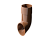 ТН  ПВХ  колено трубы 135* коричневый